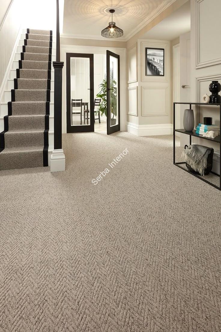 Hallway and staircase carpet ideas - Stainfree Country Herringbone - Home Decor Ideas