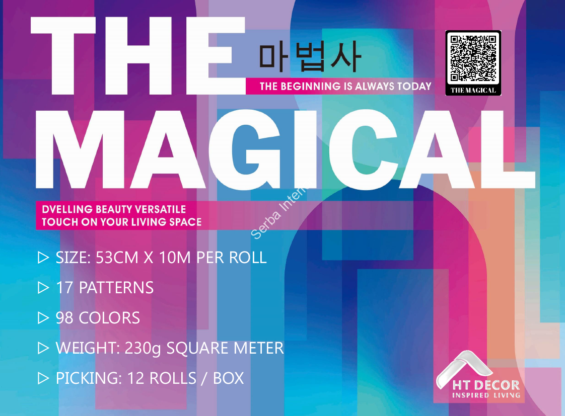 The Magical (Harga 250,000 per Roll) 0.53 Mtr x 10.0 Mtr = 5.00M2-1